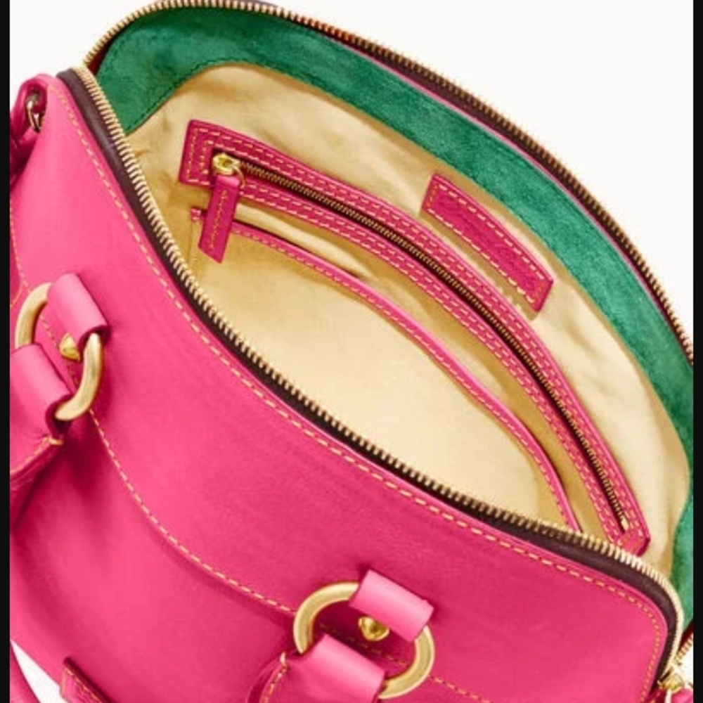 Dooney & Bourke Pink Satchel Bag - Picture 4 of 5